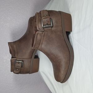 Torrid Brown FAUX SUEDE Ankle Boot Size 9W